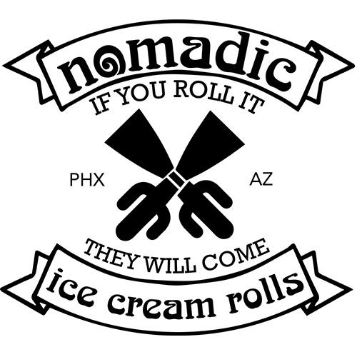 Nomadic Ice Cream Rolls Logo