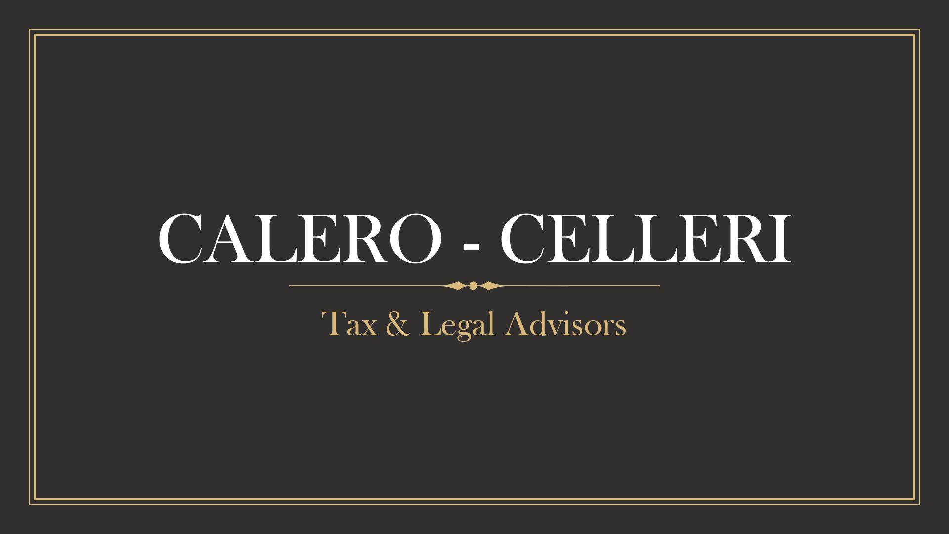 CALERO - CELLERI Tax & Legal Advisors Logo