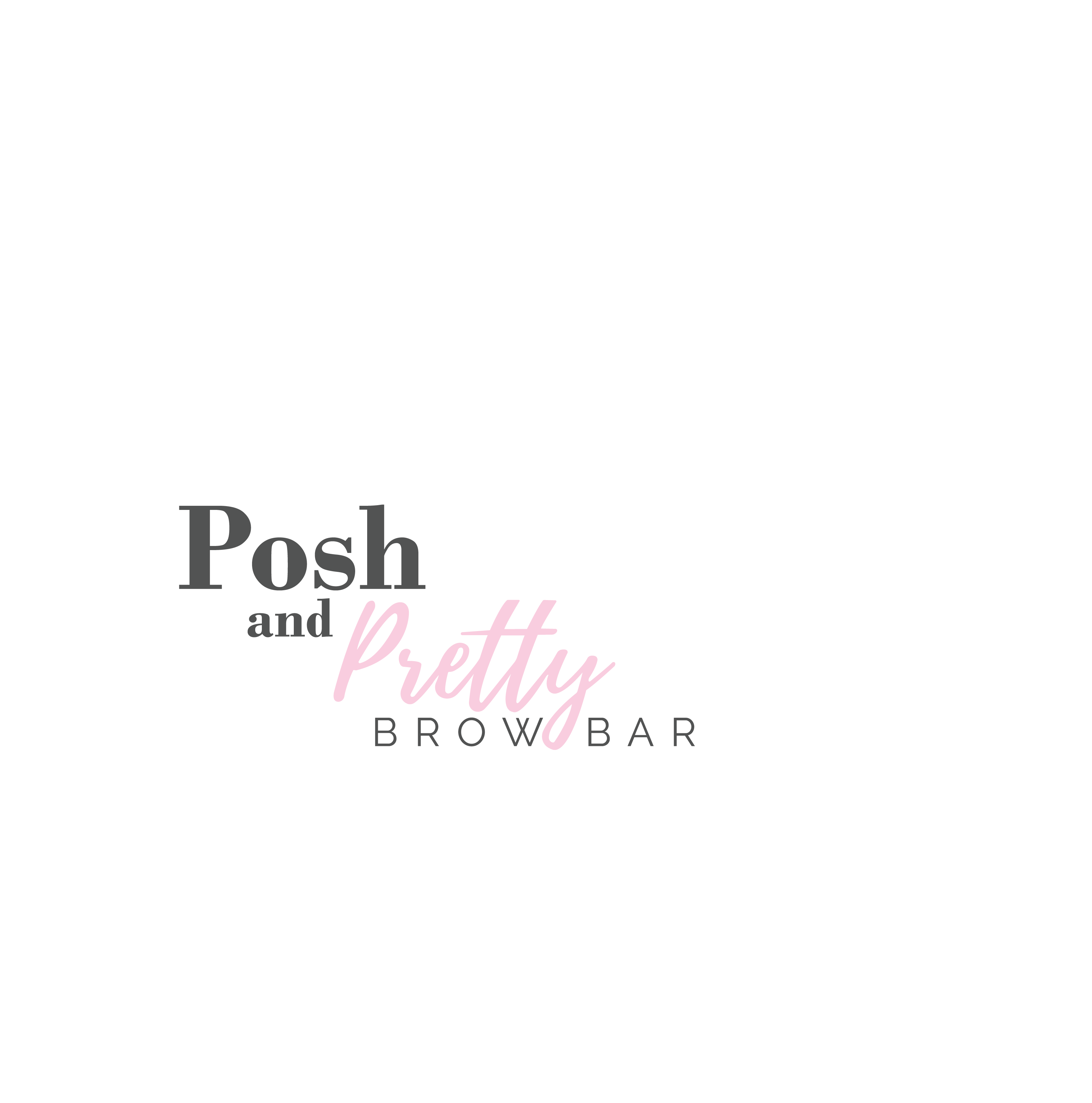 Posh and Pretty Brow Bar Logo