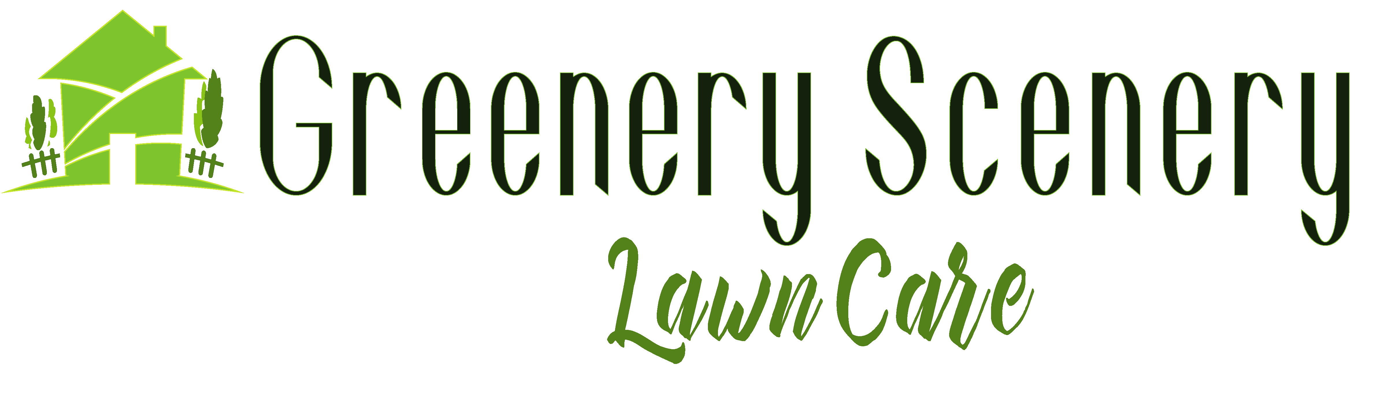 Greenery Scenery Lawn Care Logo