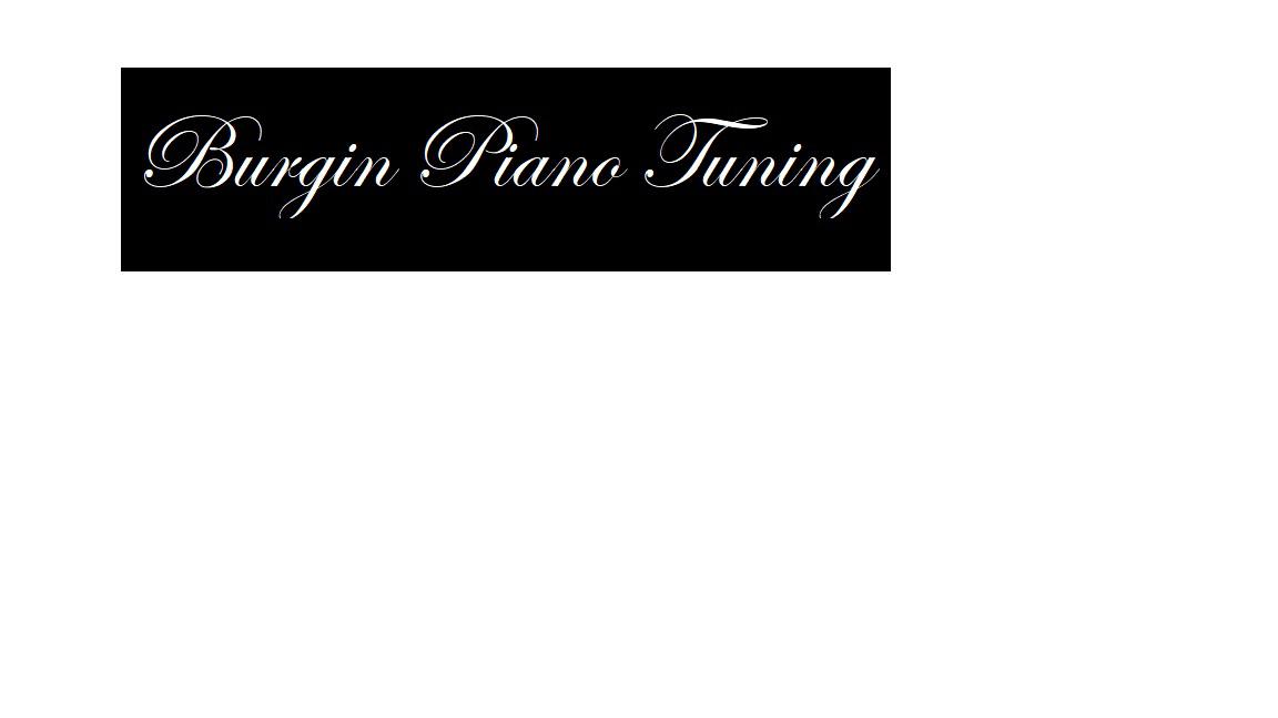 Burgin Piano Tuning Logo