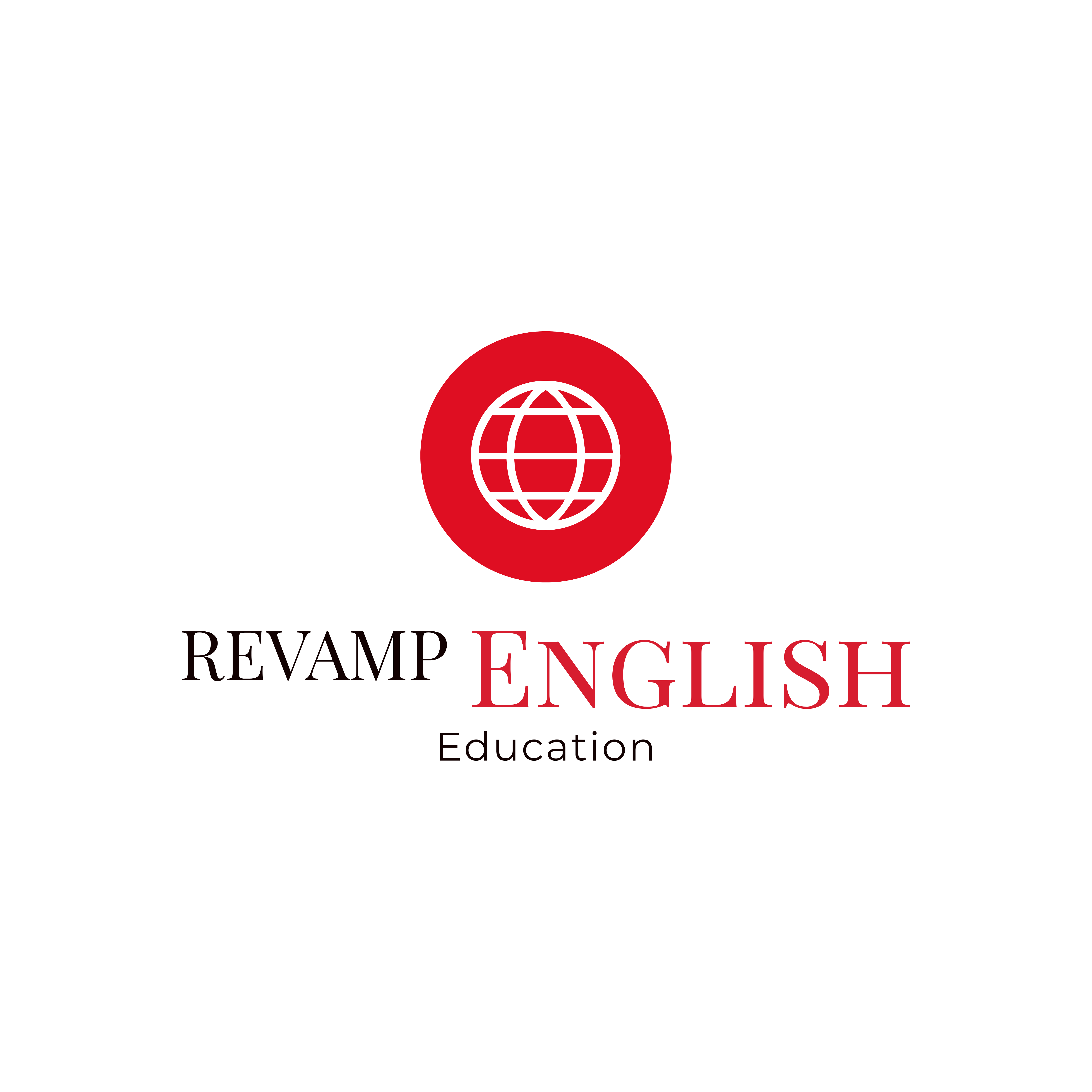 Revamp English Logo