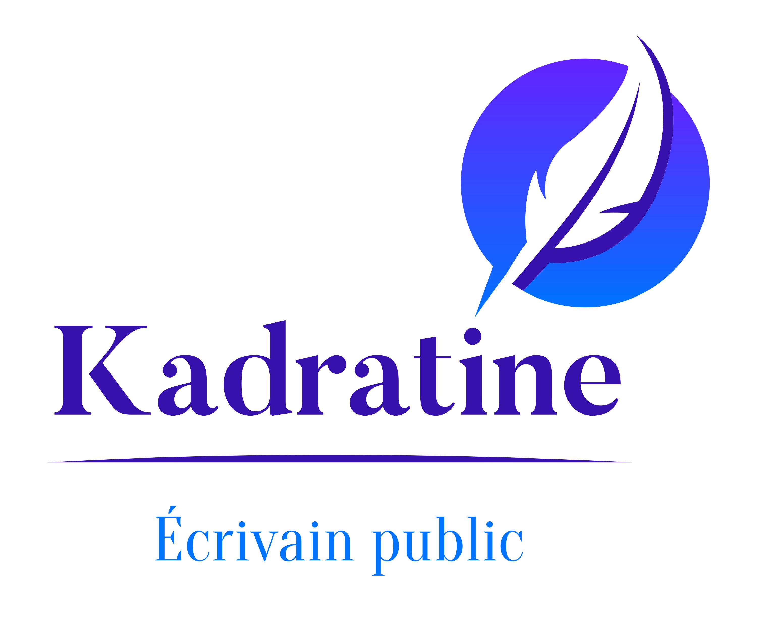 Kadratine - Écrivain public Logo