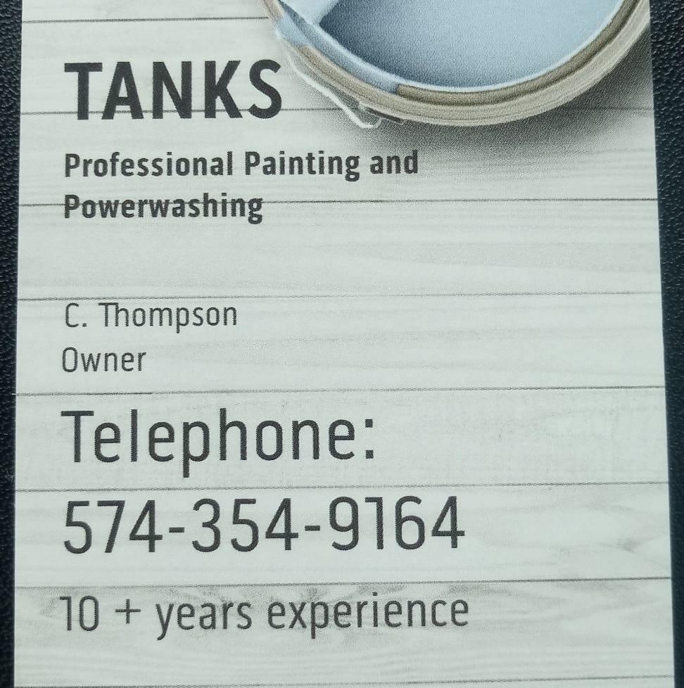 Tanks Professional Painting And Powerwashing Logo
