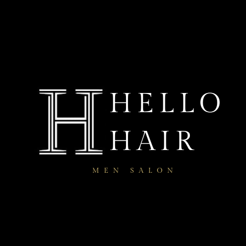 Hello Hair Men Salon  Logo