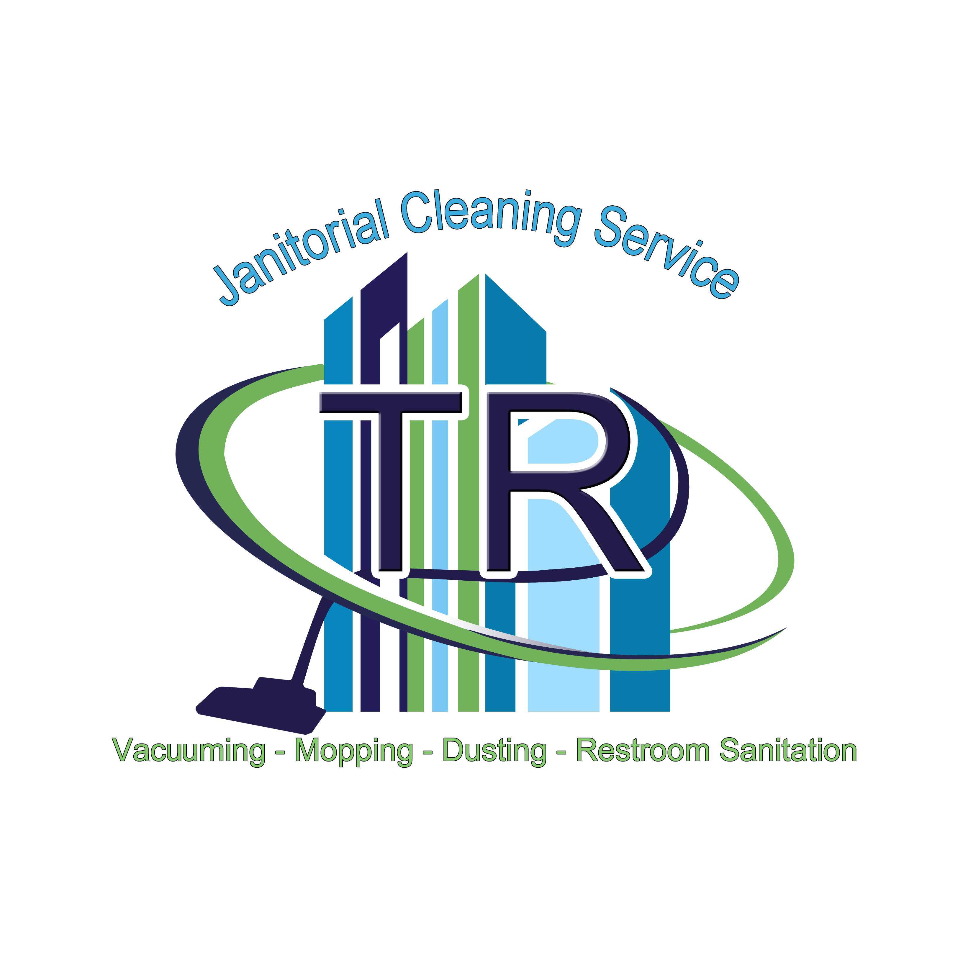 TR Janitorial Cleaning Service Logo