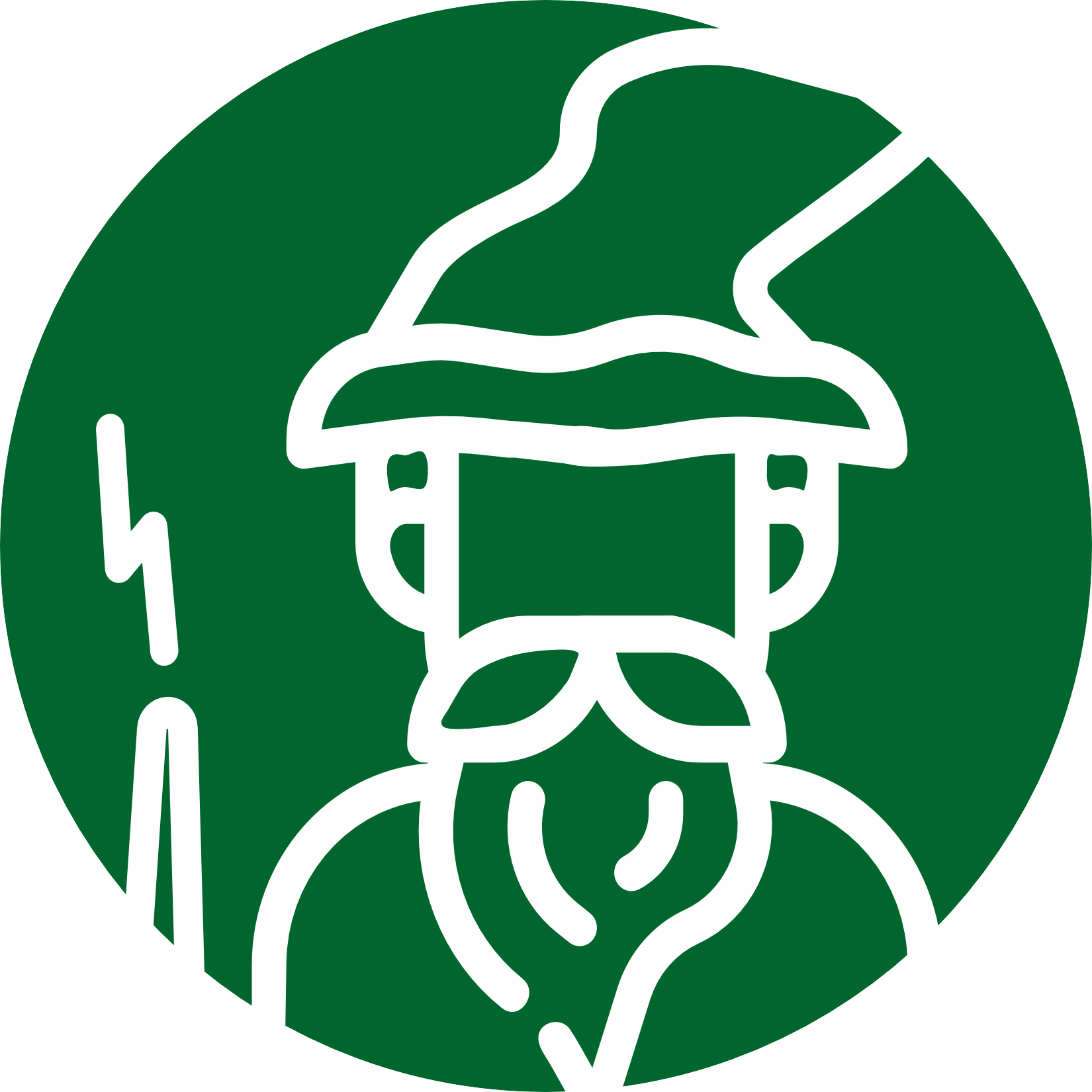 Electric Wizard Lawn Care Logo