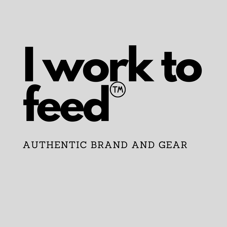 i work to feed Logo