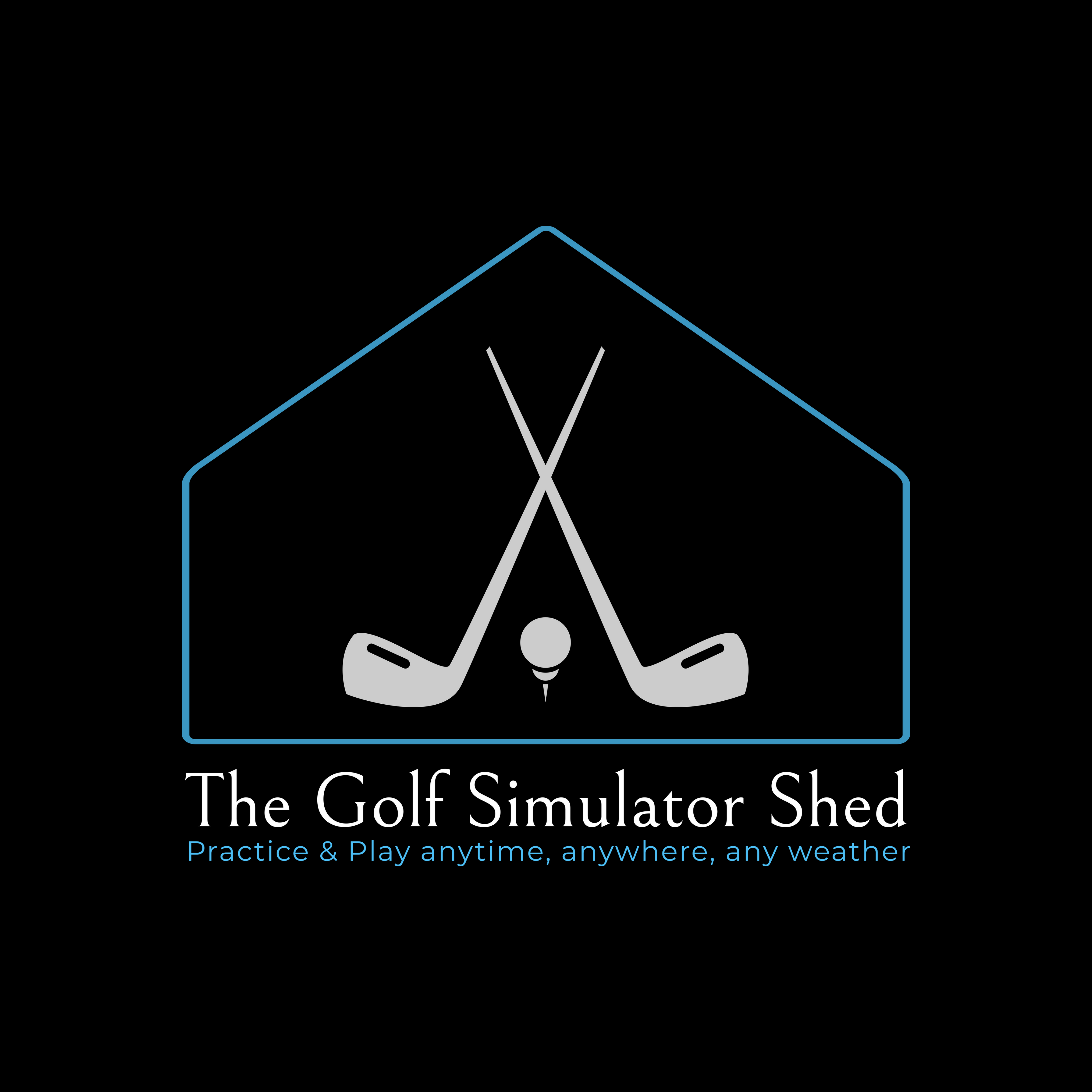 The Golf Simulator Shed  Logo